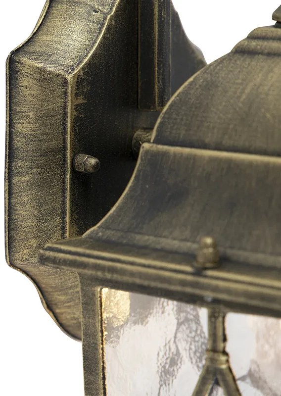 Интелигентна романтична външна стенна лампа бронз с WiFi A60 - London