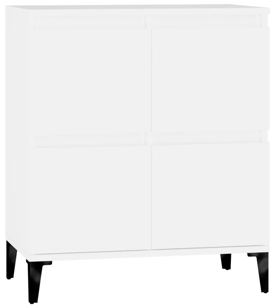 821164 vidaXL Сайдборд, бял, 60x35x70 см, инженерно дърво