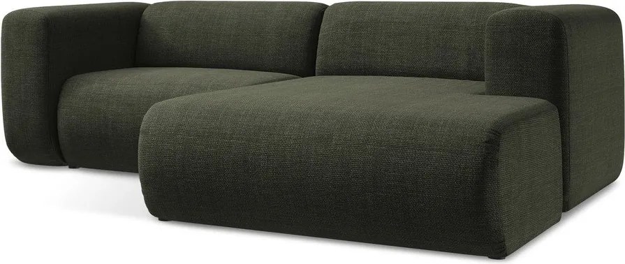 Зелен ъглов диван (десен ъгъл) Ekahi – Makamii