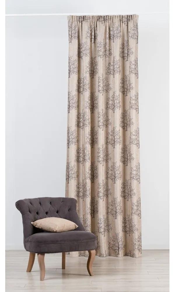 Кафяво-бежова завеса 140x260 cm Erinn - Mendola Fabrics