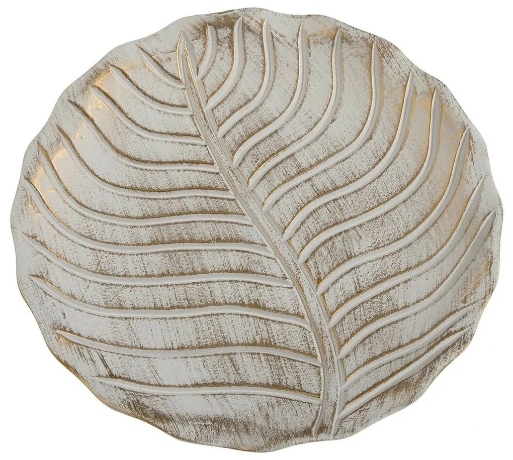 Украса за център на маса Versa Leaf B 3 cm Дървен MDF
