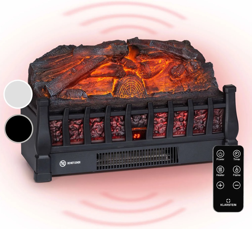 Klarstein Kamini FXL 2G, Електрическа камина, Камина, 1800 W, 3D LED илюзия за пламък