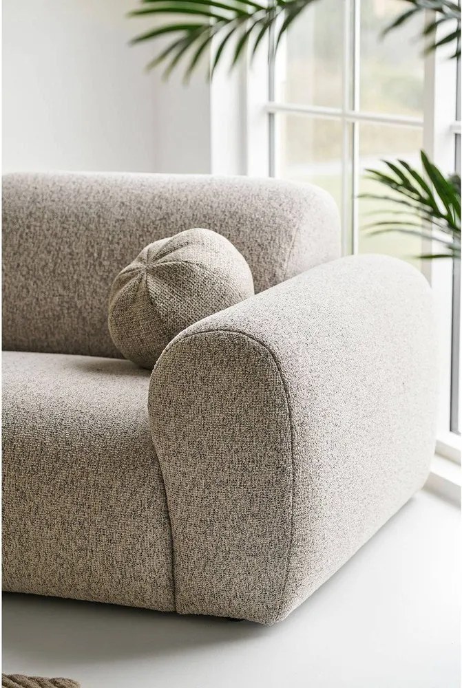 Сиво-бежов ъглов диван (ляв ъгъл) Clyde – House Nordic