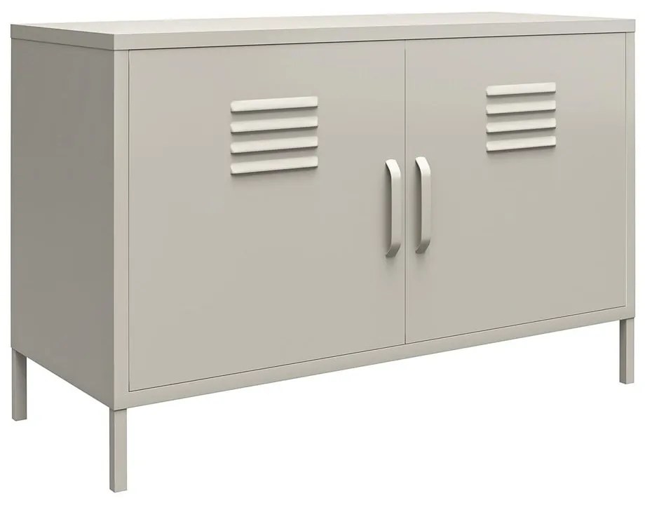 Кремаво метално шкафче 100x64 cm Bradford – Støraa