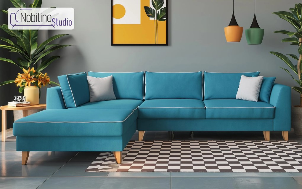 Разтегателен ъглов диван Болоня