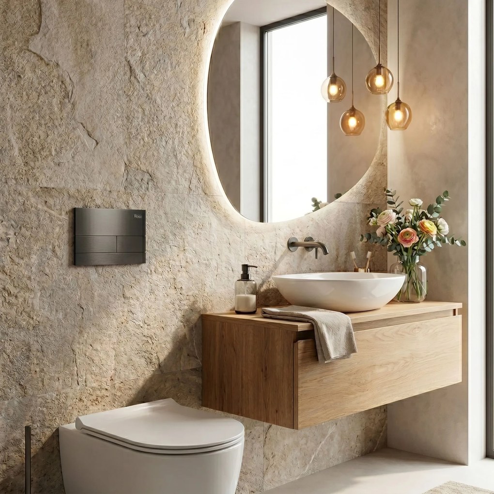 Комплект Структура за Вграждане за WC Slim 024N с Бутон T Titan