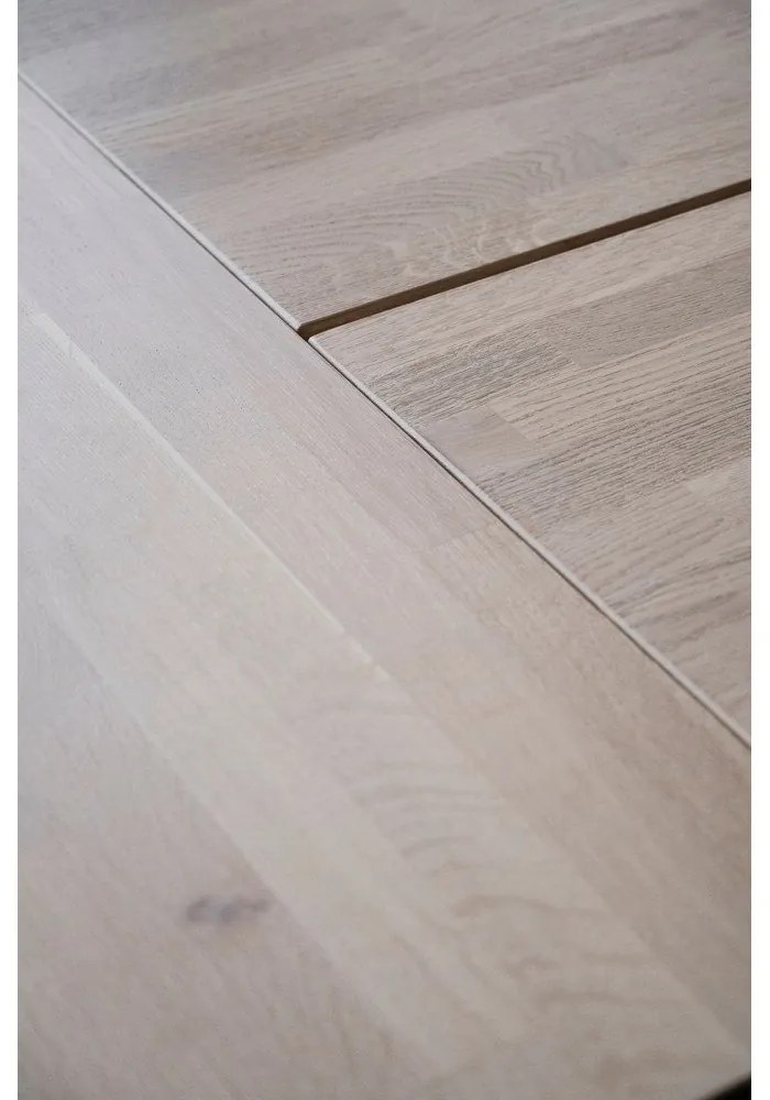 Сгъваема маса за хранене с дъбов плот 220x100 cm Carradale - Rowico