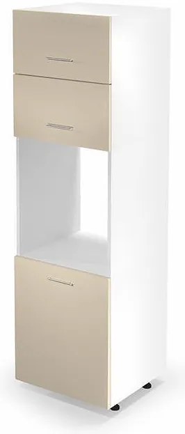 Колонен шкаф за фурна Vento DP-60/214 60см Бежов гланц