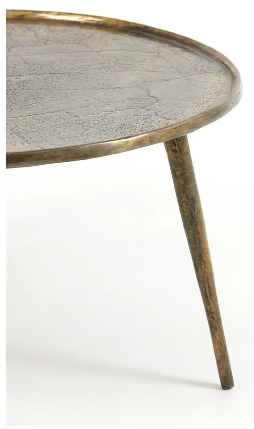 Метална кръгла масичка за кафе бронзова ø 67,5 cm Babina – Light &amp; Living
