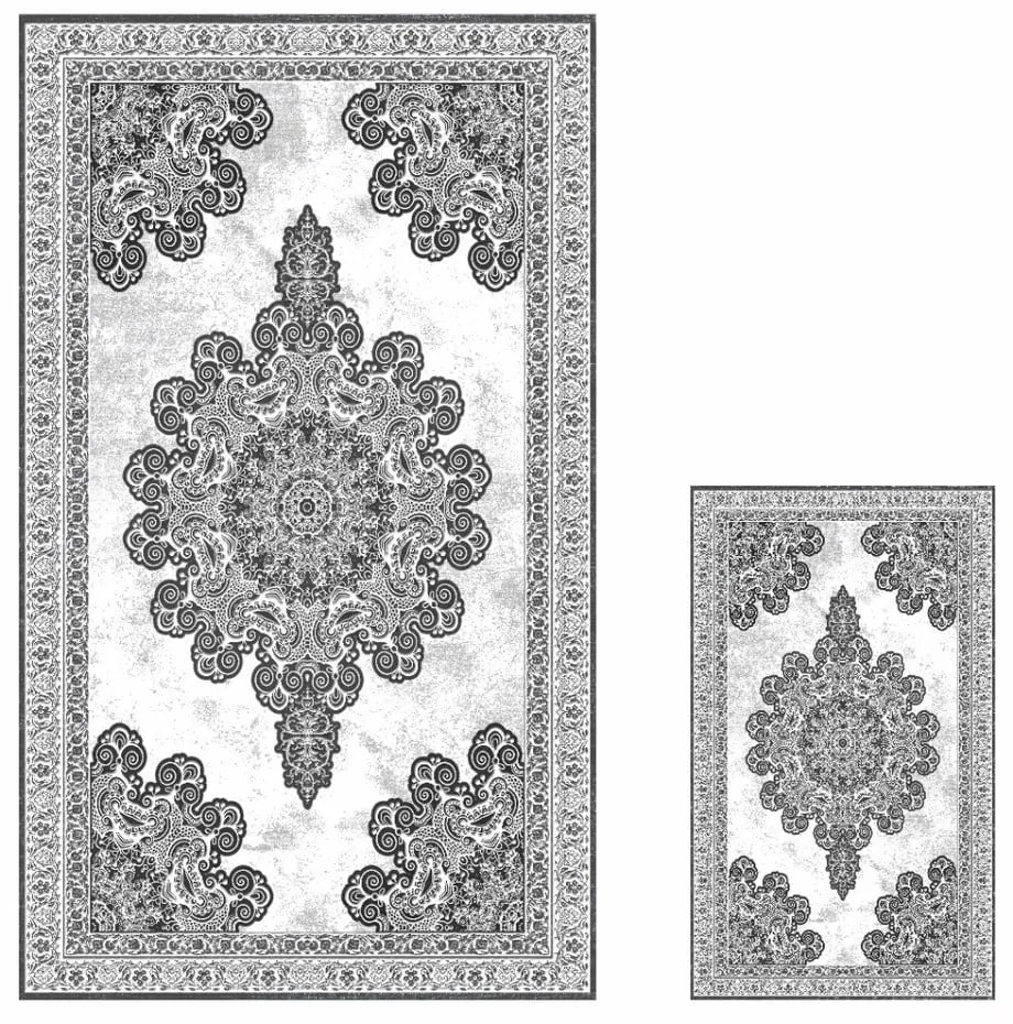 Сиви килими за баня в комплект 2 бр. 60x100 cm – Mila Home