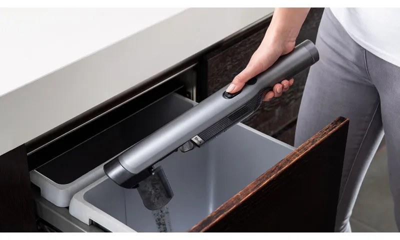 Ръчна прахосмукачка Shark WV200EU, 115W, Четка за животни, Автономия 8 мин, HEPA, Сив