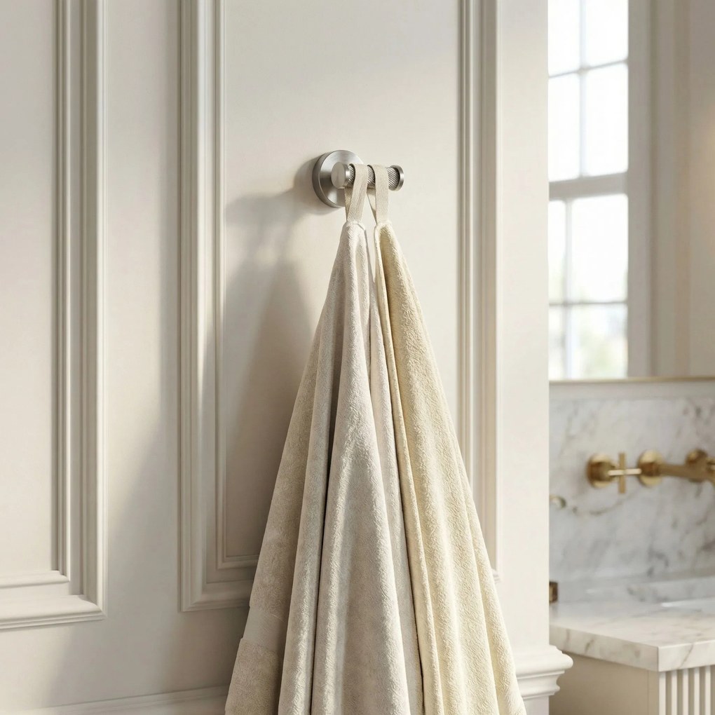 Двойна закачалка 6612 Modern Brush Nickel