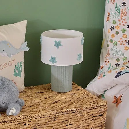 Детска настолна лампа atmosphera Sea, 28 cm, Букле