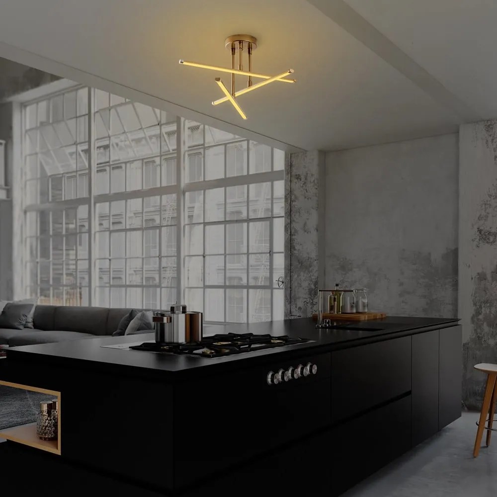 LED осветително тяло за таван в златист цвят 26x51 cm Umut – Opviq lights