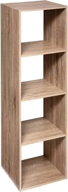 Рафт 5five Mix'n Modul, 4 отделения, MDF, 35x32x134 cm - Дървесен