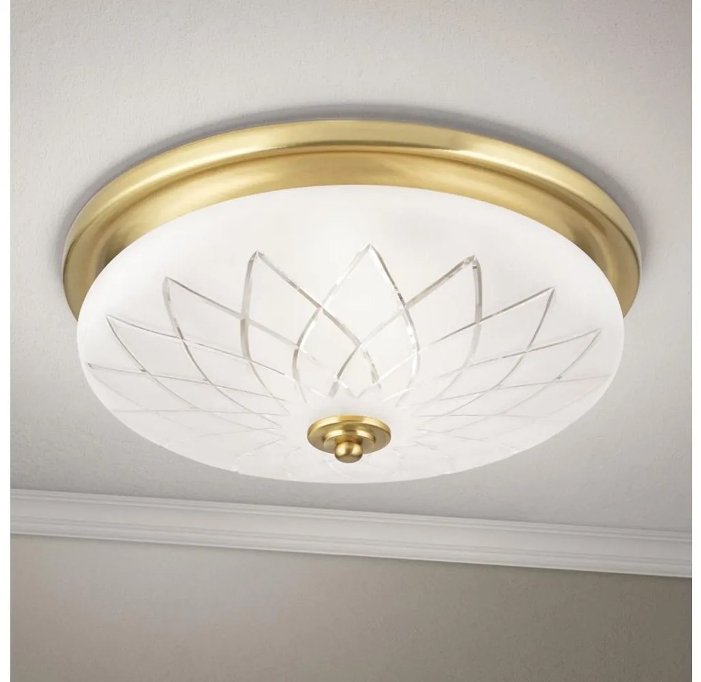 Orion DL 7-791/37 - Плафон PORTO 2xE27/40W/230V Ø 37 см златист