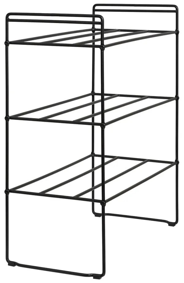 Черен метален стелаж за обувки Swansea – House Nordic