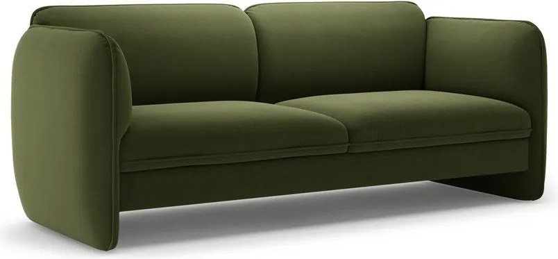 Зелен кадифен диван 204 cm Georgia – Micadoni