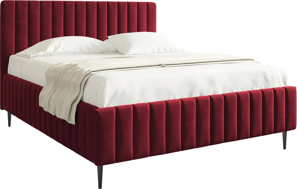 Тапицирано легло Lewezo-Кафяво-140 x 200