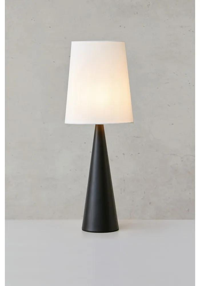 Черно-бяла настолна лампа (височина 64 см) Conus - Markslöjd
