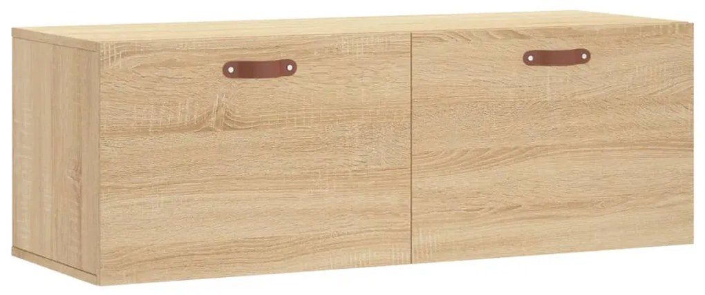 830111 vidaXL Стенен шкаф, сонома дъб, 100x36,5x35 см, инженерно дърво