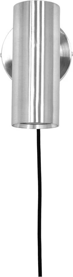 Стоманена стенна лампа за контакт в сребрист цвят Paris – House Nordic