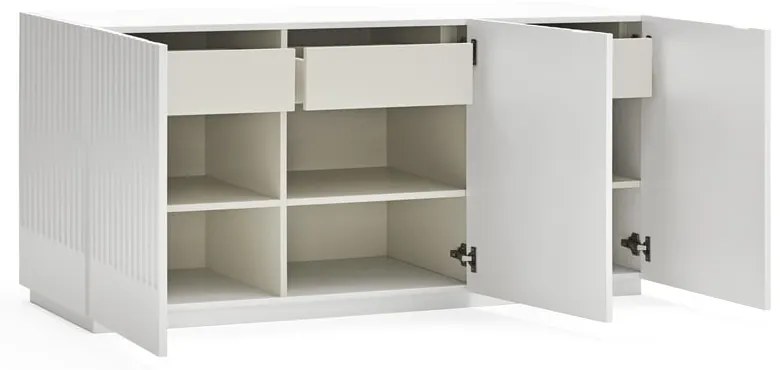 Бял скрин с чекмеджета , ширина 150 cm Doric - Teulat