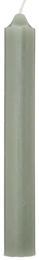 Комплект свещи без аромат atmosphera Hugo, 16 cm, 10 бр - Зелен