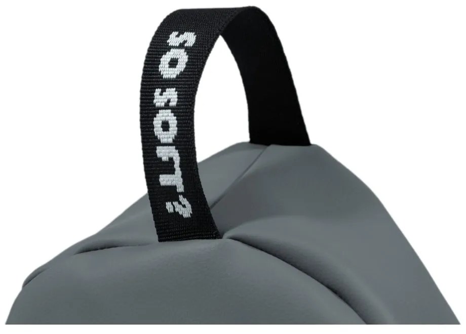 Оранжев пуф от изкуствена кожа Chill XL – So Soft?