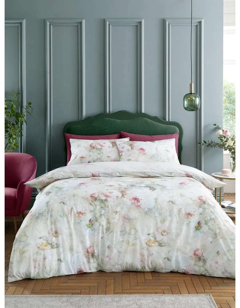 Единично памучно спално бельо 135x200 cm Rose Bloom – RHS