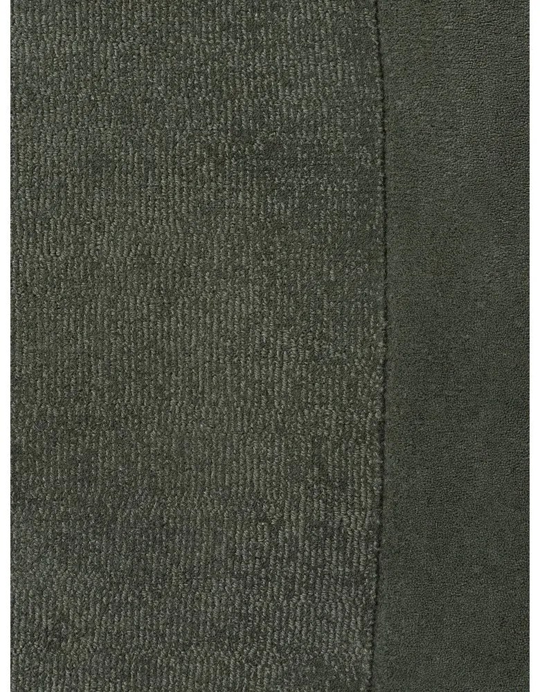 Тъмнозелен ръчно изработен кръгъл килим със смес от вълна ø 160 cm Kari Organic – Villeroy&amp;Boch