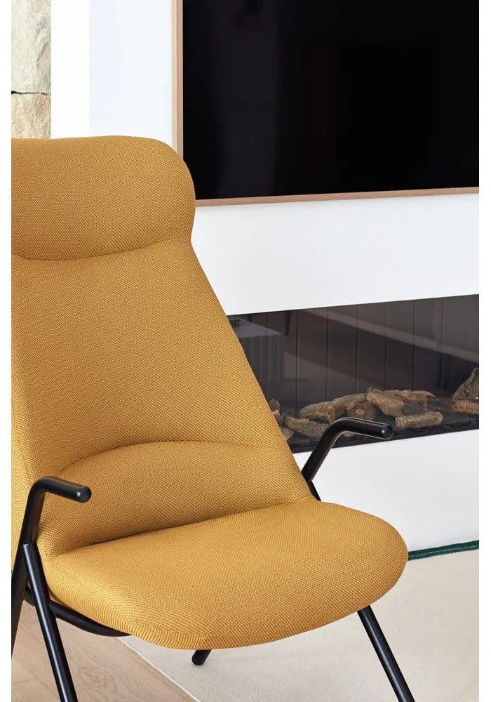 Жълт фотьойл , височина 114 cm Dins - Teulat