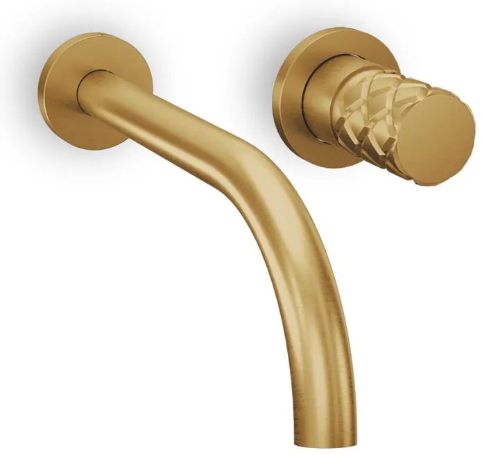 Кран мивка стена Eletta Chester-Злато - четка