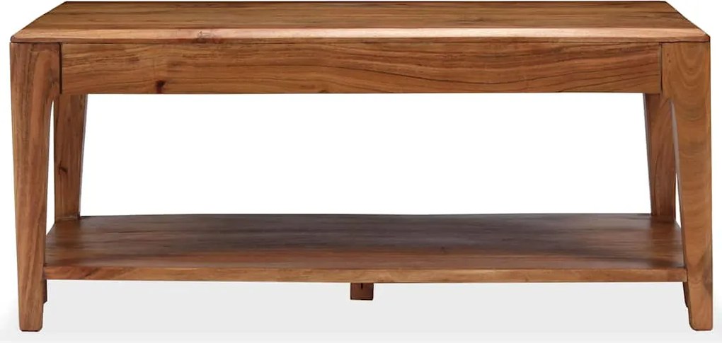244956 vidaXL Маса за кафе, масивно дърво, 88x50x38 см