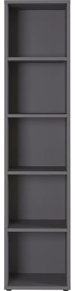 Антрацитна етажерка за книги 45x197 cm Agenda - Germania