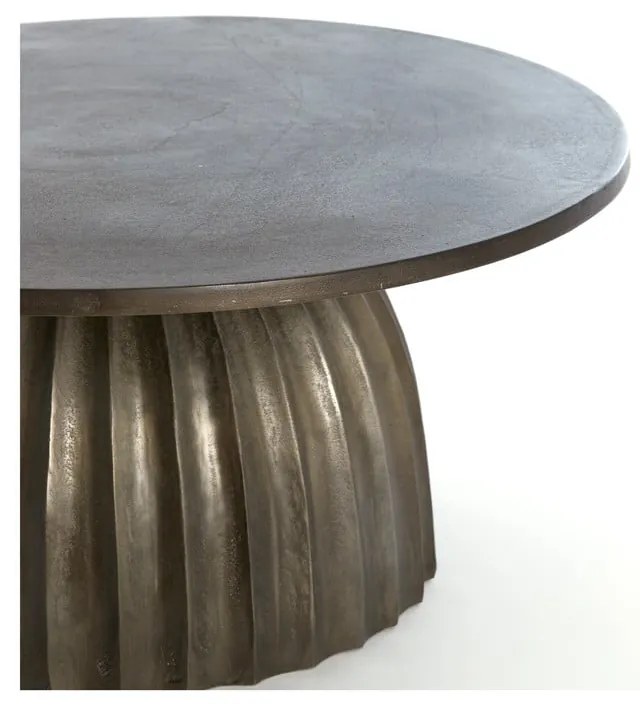 Метална кръгла странична масичка ø 70 cm Veglia – Light & Living