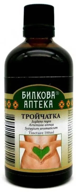Тинктура Тройчатка Биохерба, За детокс и имунитет, 100 мл