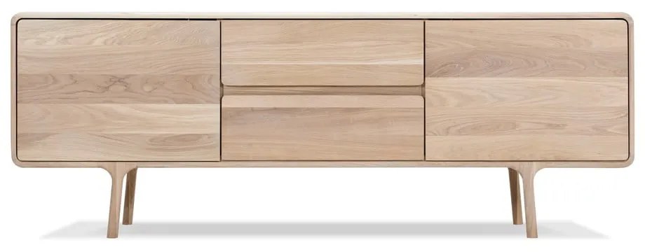 ТВ скрин от масивна дъбова дървесина Естествено Fawn - Gazzda