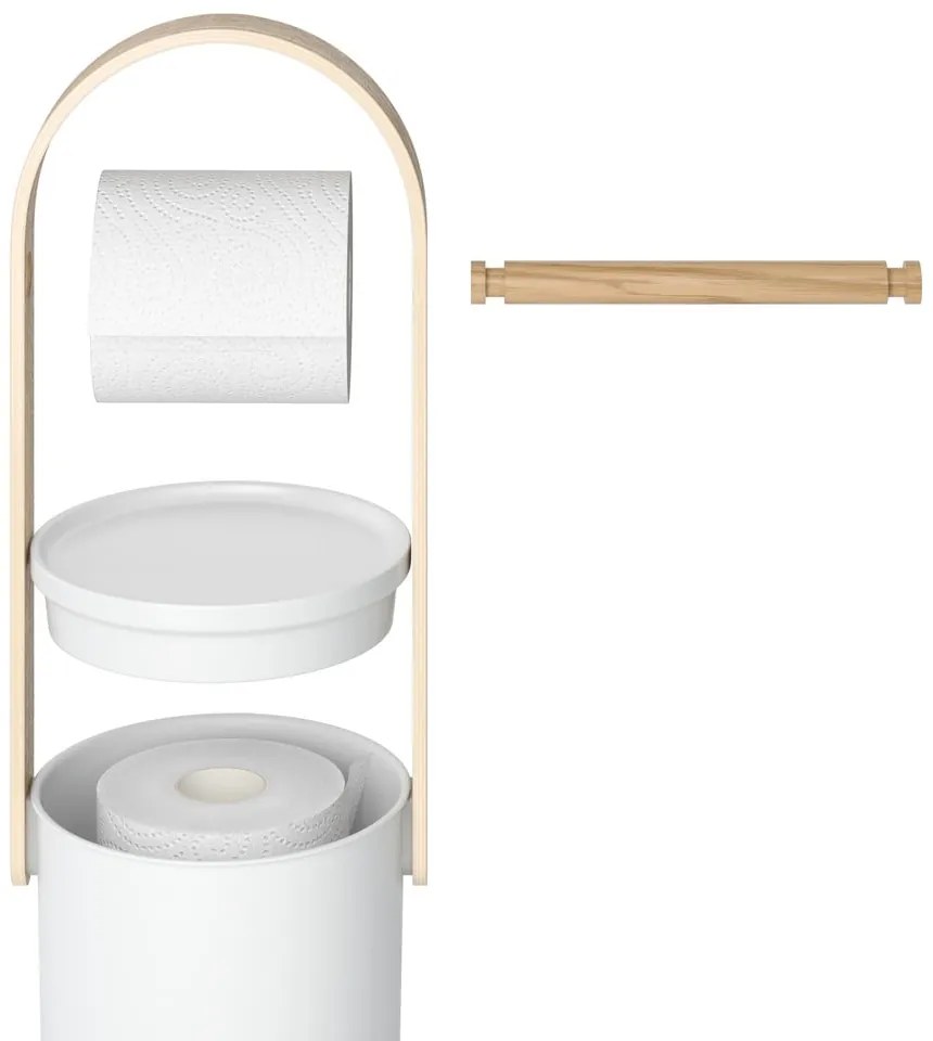 Бяла пластмасова поставка за тоалетна хартия Bellwood – Umbra