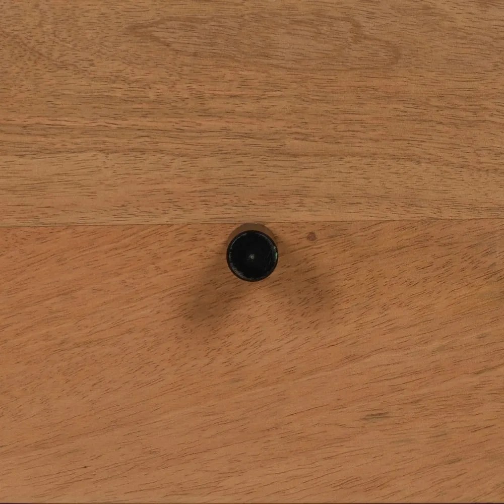 Масичка за кафе от масив от минди в естествен цвят 60x120 cm Mahón – Ixia