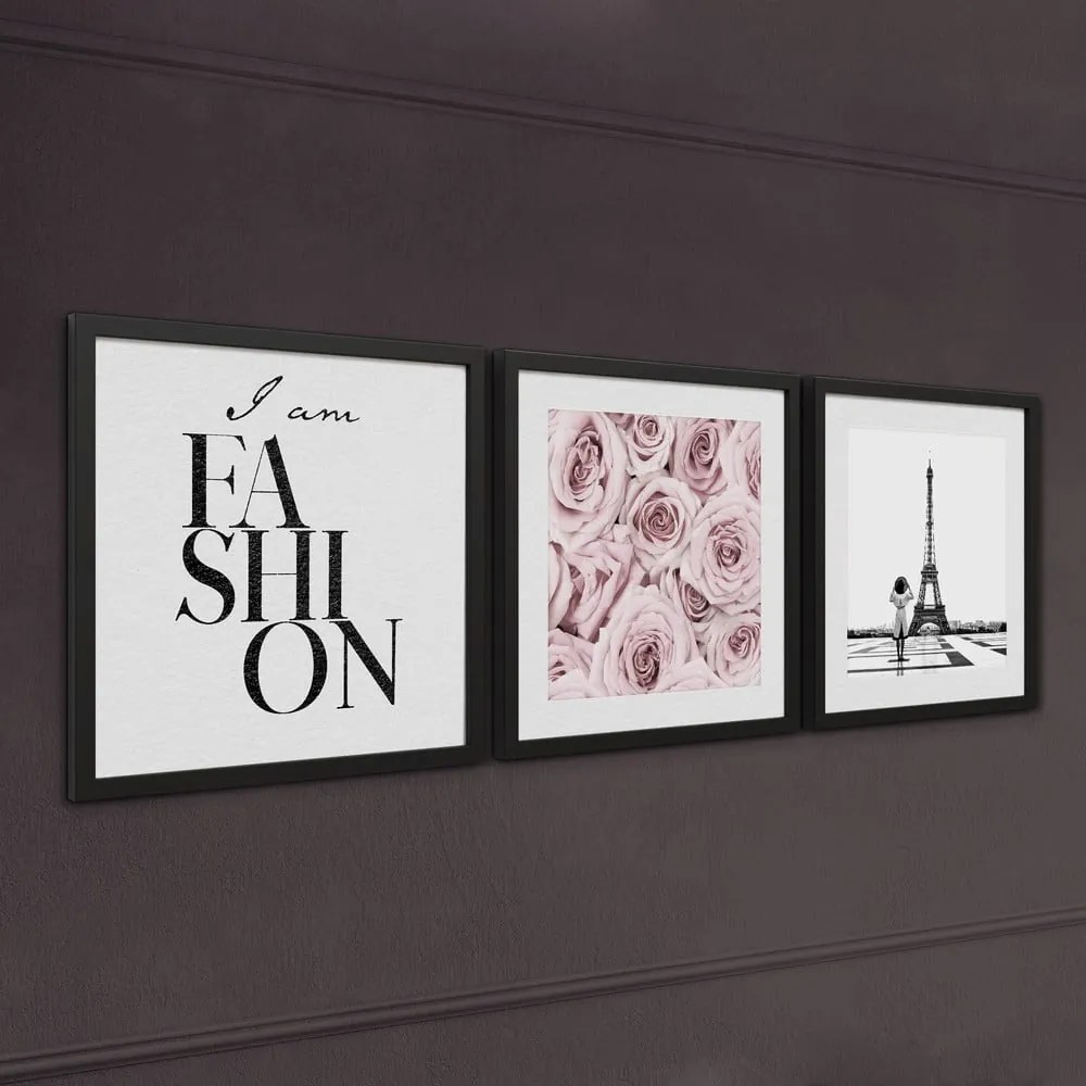 Картини в комплект от 3 бр. 30x40 cm Parisienne – Styler