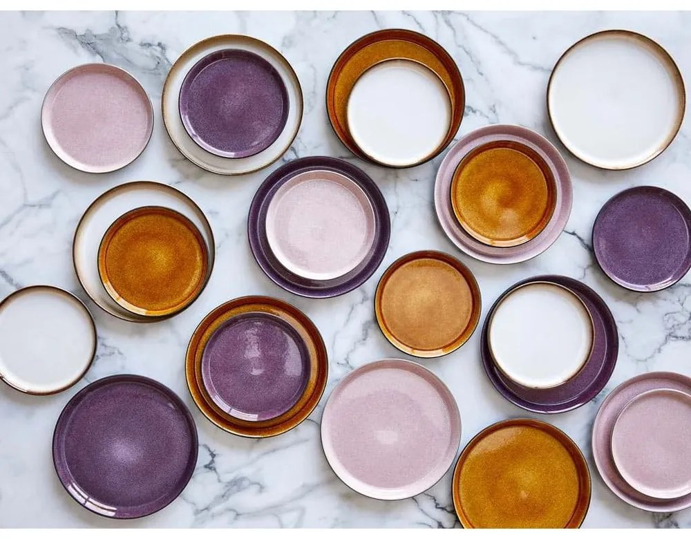 Черна/лилава глинена чиния ø 27 cm Gastro Black/Purple – Bitz