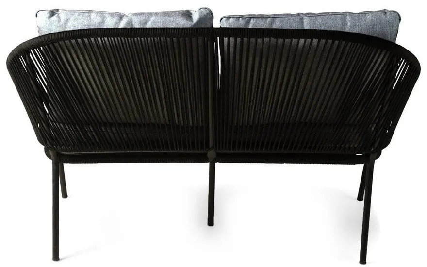 Черен двуместен градински диван North - Bonami Selection