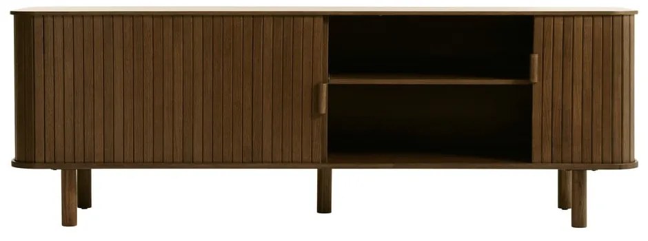 Кафява телевизионна маса от дъб 56x160 cm Cavo - Unique Furniture