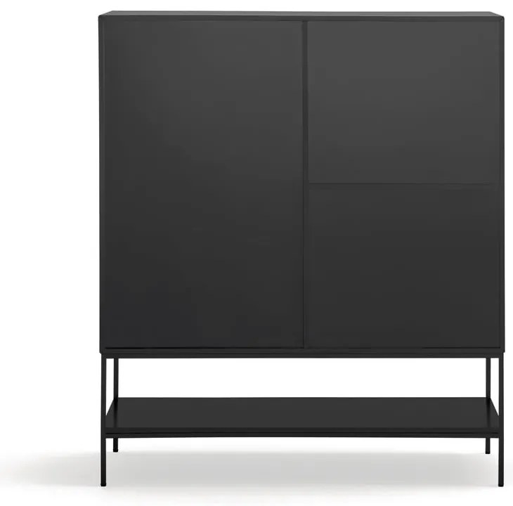 Черно шкафче 120x140x45 cm Platt – Teulat