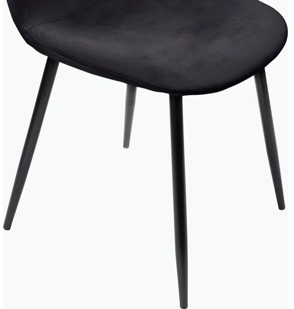 Тъмносиви кадифени трапезни столове в комплект от 4 бр. Monza – Støraa