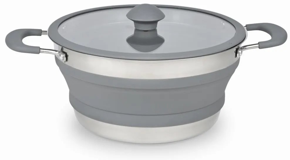 Сгъваема туристическа тенджера 3 л