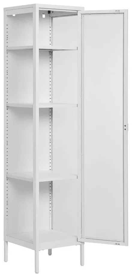 Бяла метална витрина 40x180 cm Brisbane – House Nordic