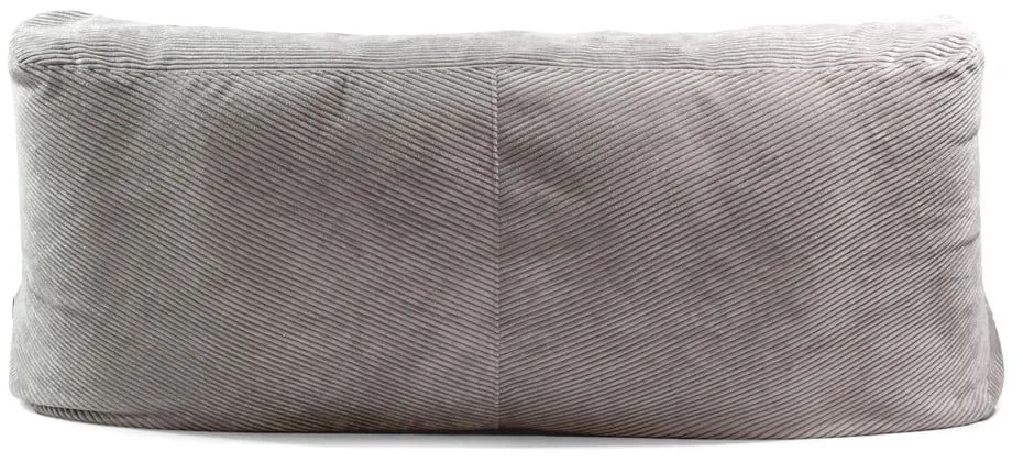 Светлосив пуф от рипсено кадифе Sofa Tube 190 – SLOWDOWN