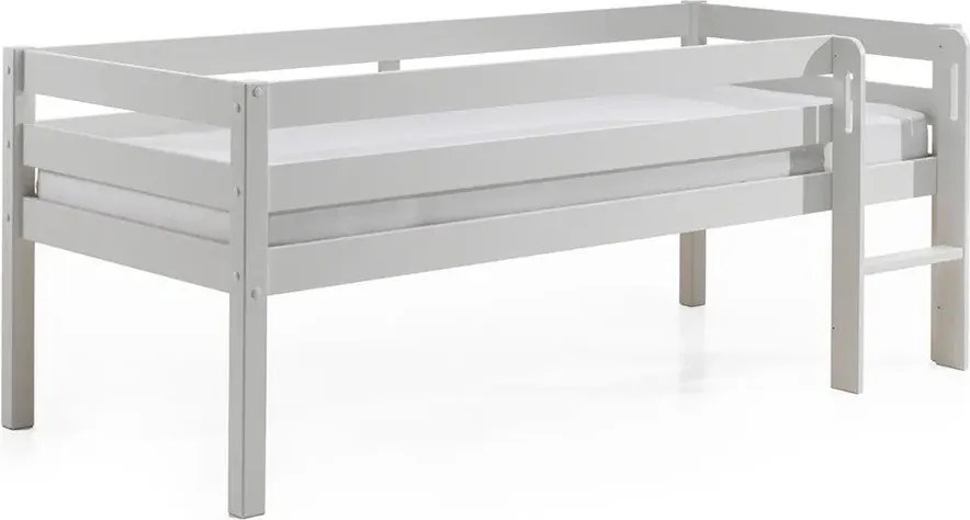 Бяло детско повдигнато легло , 90 x 200 cm Pino - Vipack